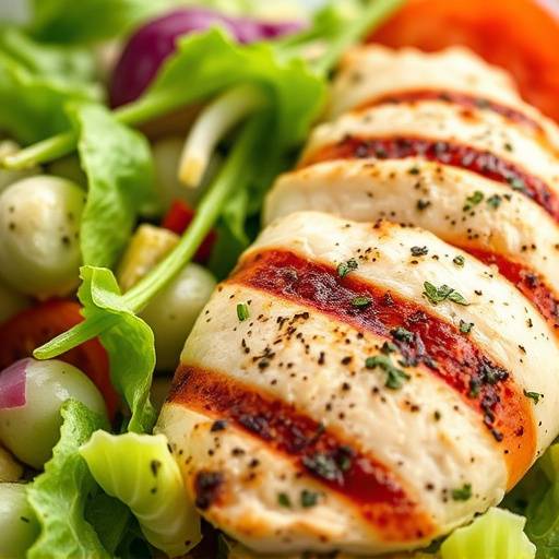 Ensalada César con pollo a la parrilla