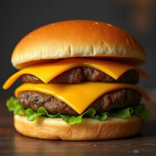 Hamburguesa de ternera con queso cheddar